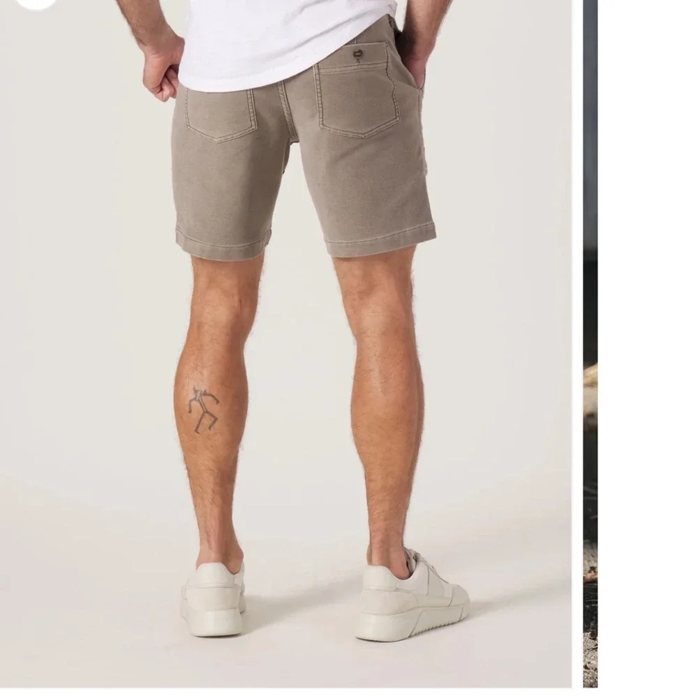 NWT The Normal Brand Comfort Terry Utility Short Taupe Mens 36 Slim - Picture 7 of 7